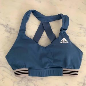 Blue Adidas Sports Bra